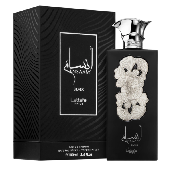 Ansaam Silver perfume de la marca Lattafa Pride Rif Perfumes