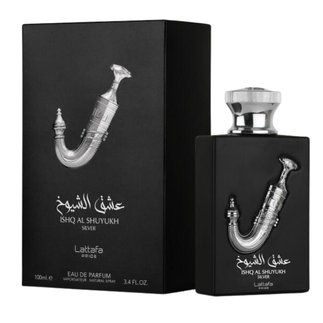 Isq Al Shuyukh Silver perfume de la marca Lattafa Pride Rif Perfumes