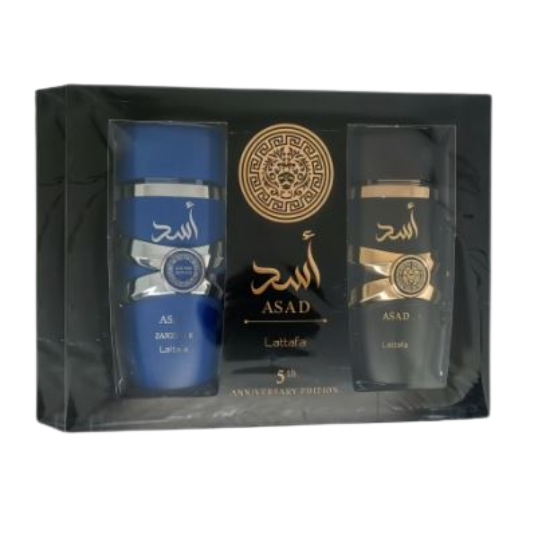 Pack Asad y Asad Zanzibar perfume de la marca Lattafa Rif Perfume