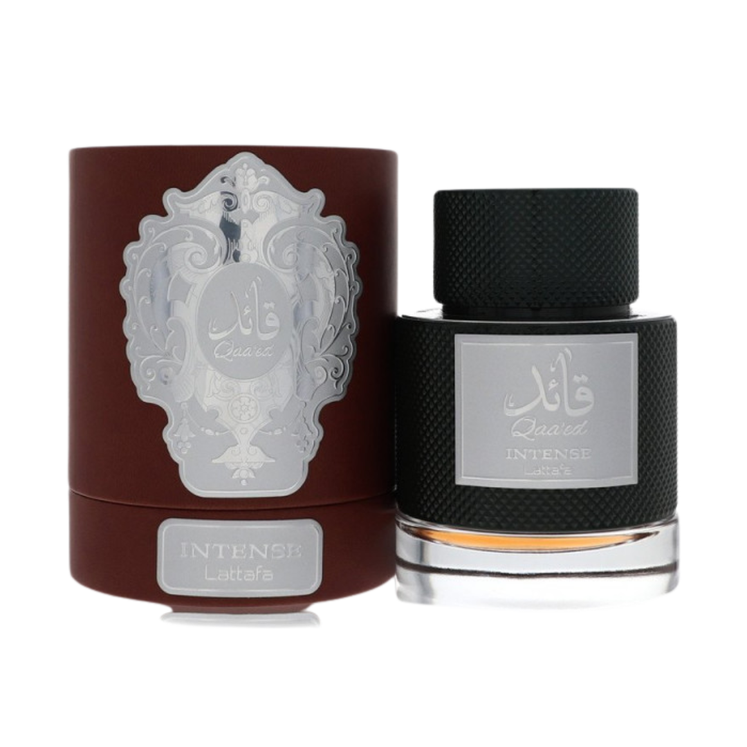 Qaaed Intense perfume de la marca Lattafa Rif Perfume