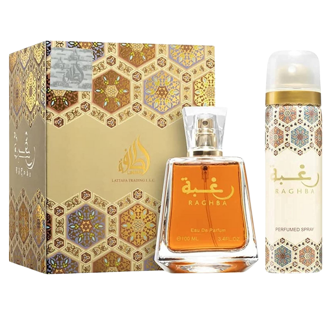 Raghba perfume de la marca Lattafa Rif Perfume