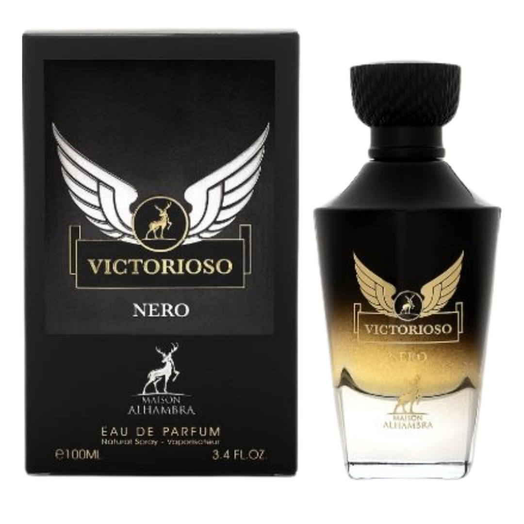 Victorioso Nero perfume de la marca Maison Alhambra Rif Perfume