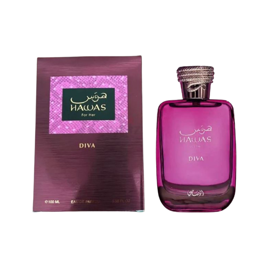 HAWAS DIVA de la marca Rasasi Rif Perfumes