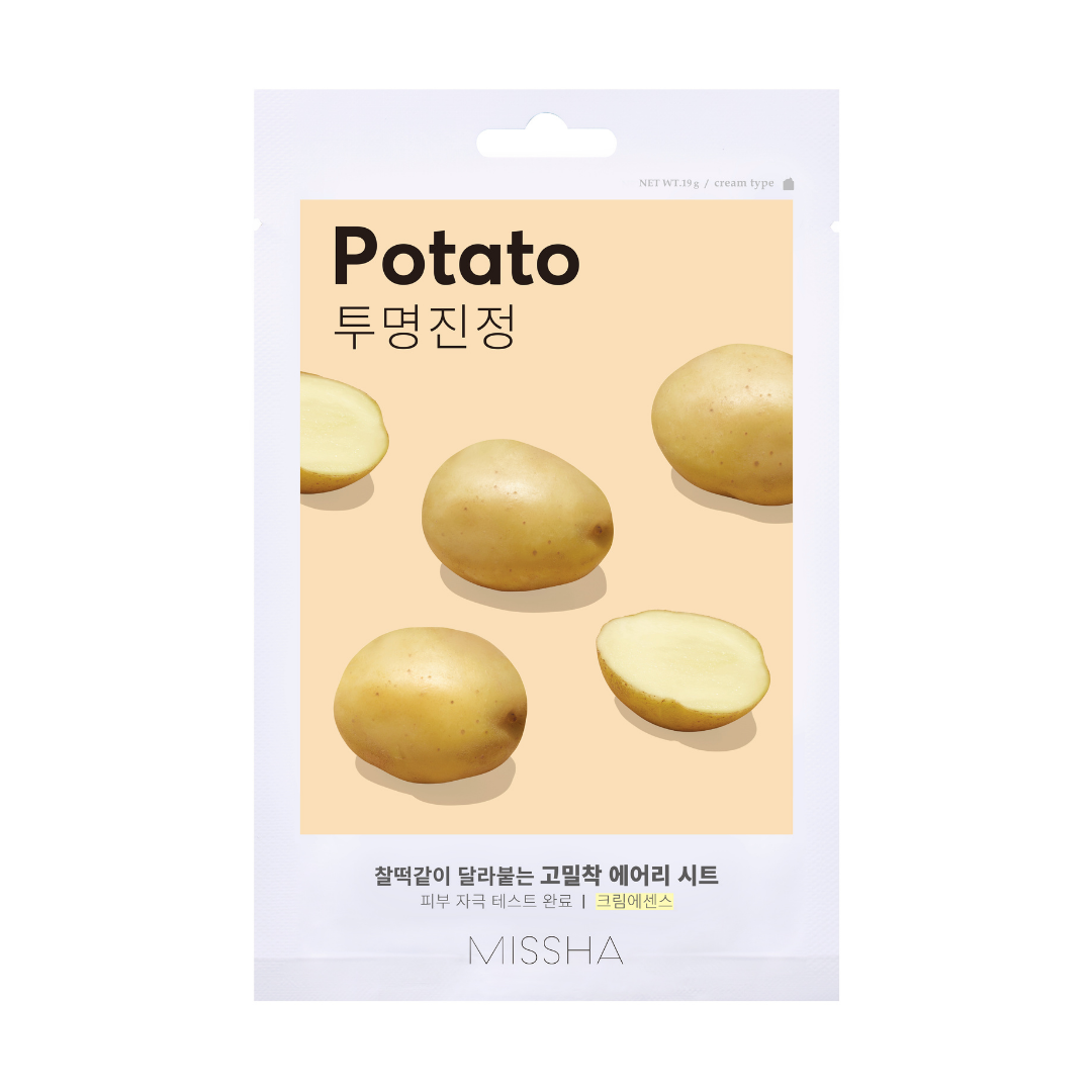 Airy Fit Sheet Mask Potato de la marca Missha Rif Perfumes